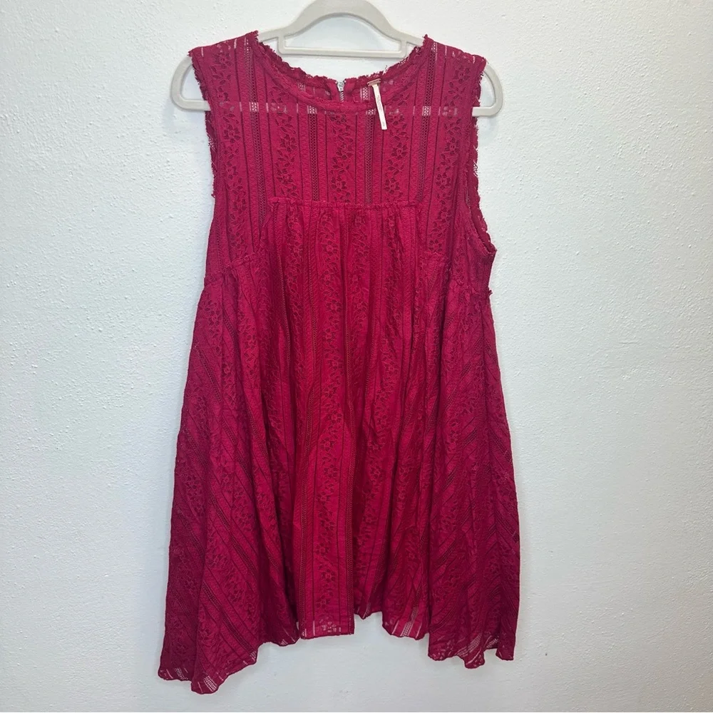 Free People Tu Es La Lace Mini Dress Size Medium